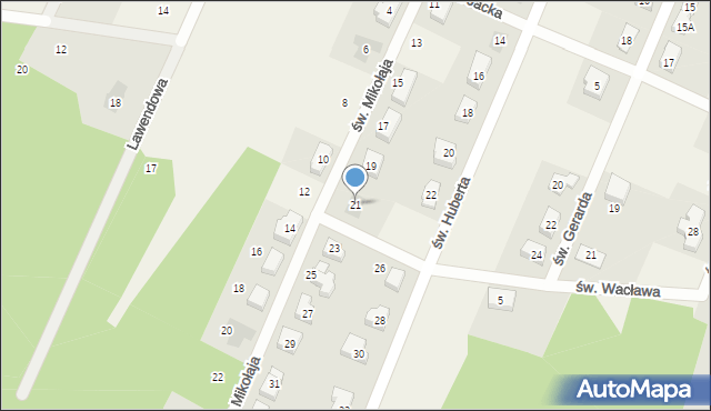 Wilkszyn, św. Mikołaja, 21, mapa Wilkszyn