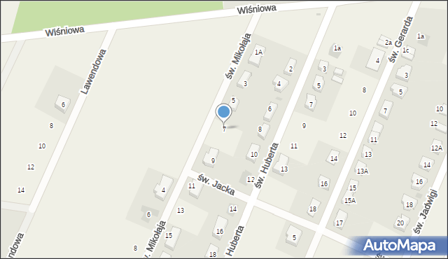 Wilkszyn, św. Mikołaja, 7, mapa Wilkszyn