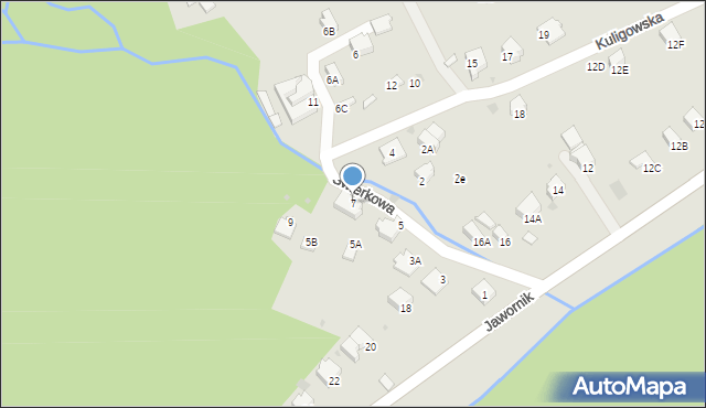 Wisła, Świerkowa, 7, mapa Wisła