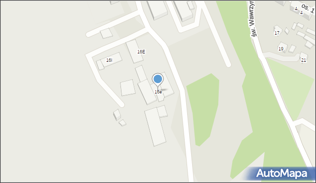Wodzisław Śląski, św. Wawrzyńca, 16e, mapa Wodzisławia Śląskiego