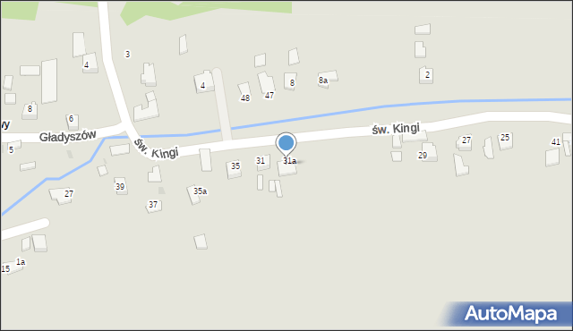 Wojnicz, św. Kingi, 45, mapa Wojnicz