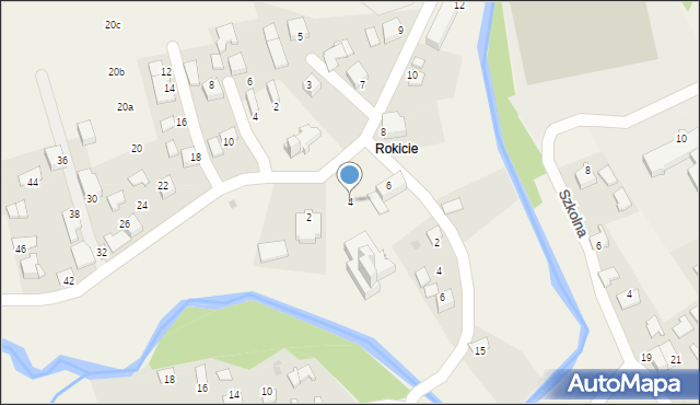 Wola Radziszowska, św. Jana Pawła II, 4, mapa Wola Radziszowska