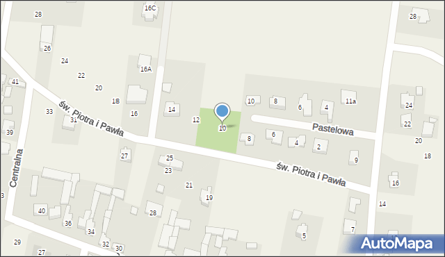 Wolica, św. Piotra i Pawła, 10, mapa Wolica