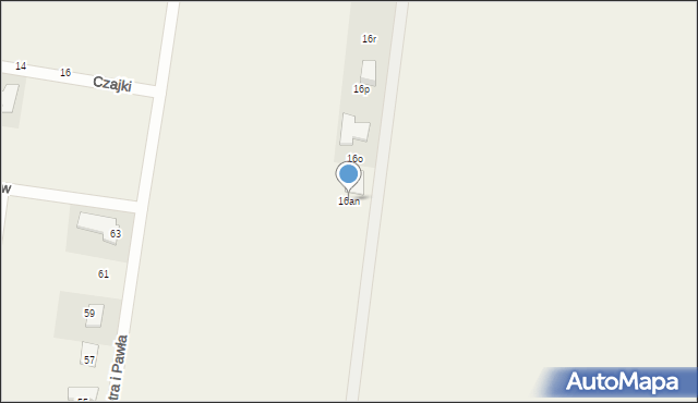 Wolica, św. Piotra i Pawła, 16n, mapa Wolica