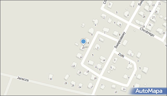 Wolin, św. Wojciecha, 10, mapa Wolin