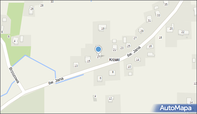 Wrocanka, św. Jana, 17, mapa Wrocanka