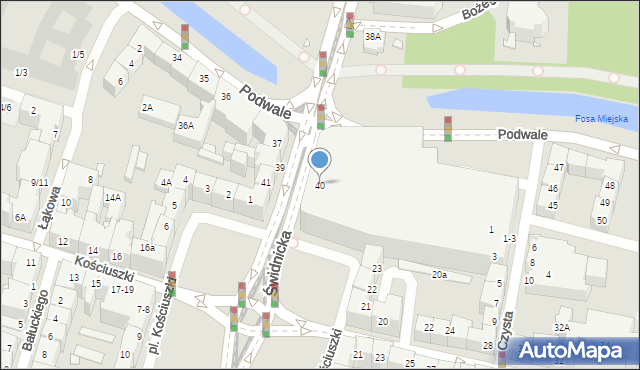 Wrocław, Świdnicka, 40, mapa Wrocławia