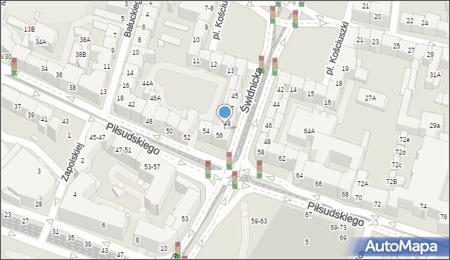 Wrocław, Świdnicka, 51, mapa Wrocławia