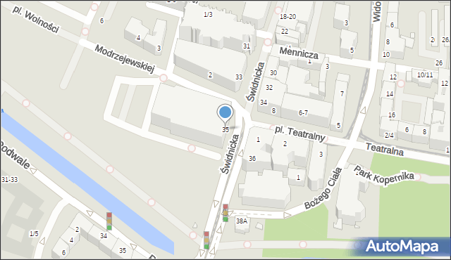 Wrocław, Świdnicka, 35, mapa Wrocławia