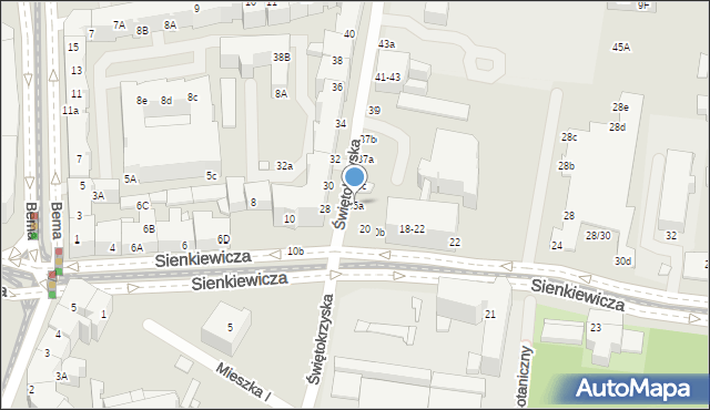 Wrocław, Świętokrzyska, 35a, mapa Wrocławia