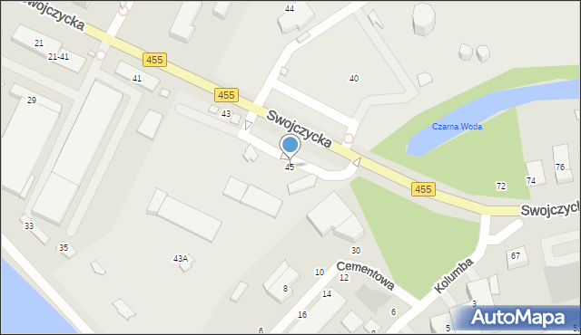 Wrocław, Swojczycka, 45, mapa Wrocławia