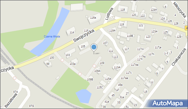 Wrocław, Swojczycka, 103d, mapa Wrocławia