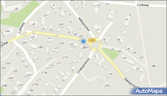 Wrocław, Swojczycka, 129, mapa Wrocławia
