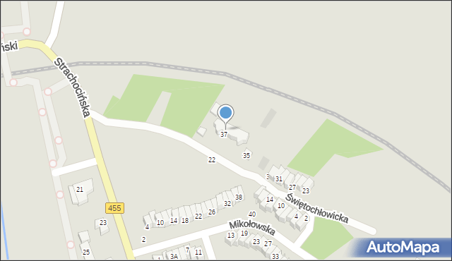 Wrocław, Świętochłowicka, 37A, mapa Wrocławia