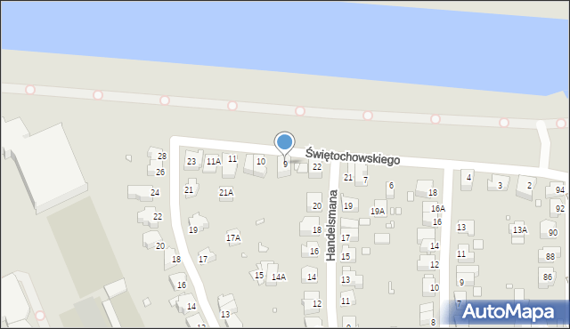 Wrocław, Świętochowskiego Aleksandra, 9, mapa Wrocławia