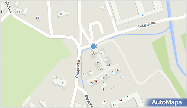 Wrocław, Świątnicka, 29, mapa Wrocławia