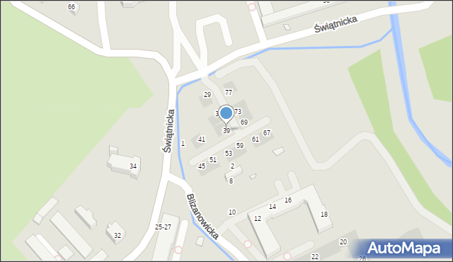 Wrocław, Świątnicka, 39, mapa Wrocławia