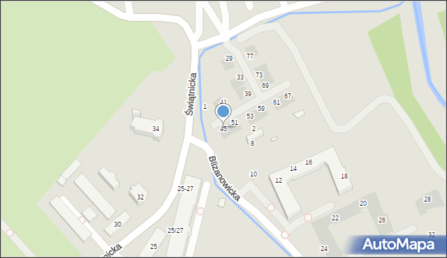 Wrocław, Świątnicka, 45, mapa Wrocławia