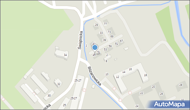 Wrocław, Świątnicka, 47, mapa Wrocławia