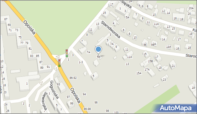 Wrocław, Świątnicka, 5A, mapa Wrocławia