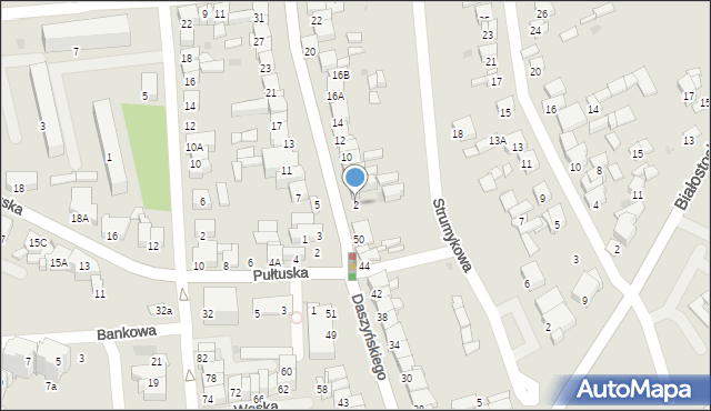 Wyszków, Świętojańska, 2, mapa Wyszków