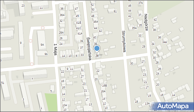 Wyszków, Świętojańska, 28, mapa Wyszków