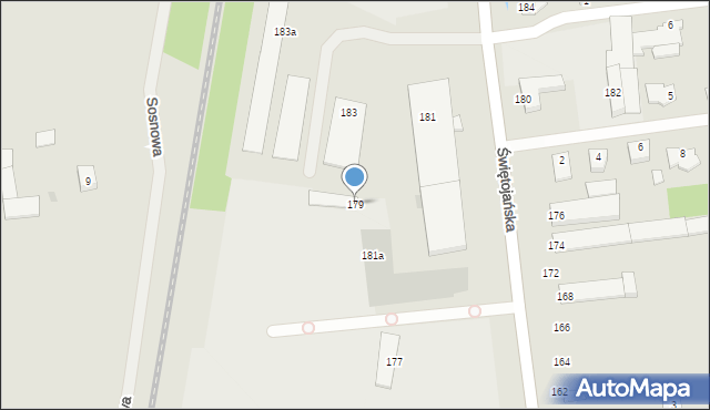 Wyszków, Świętojańska, 179, mapa Wyszków