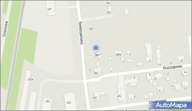 Wyszków, Świętojańska, 186, mapa Wyszków