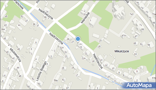 Zabrze, św. Wawrzyńca, 25, mapa Zabrza