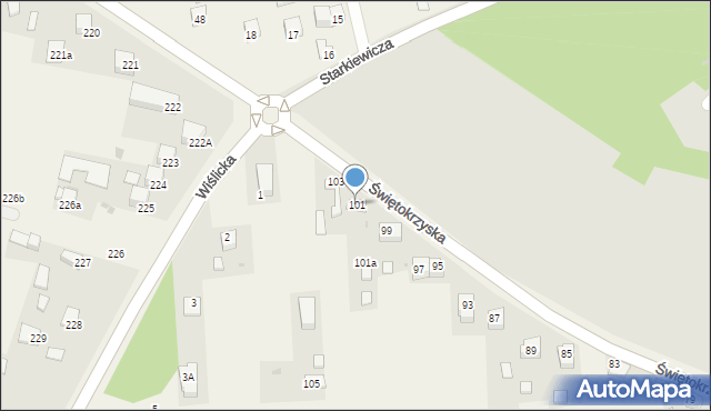 Zbludowice, Świętokrzyska, 101, mapa Zbludowice