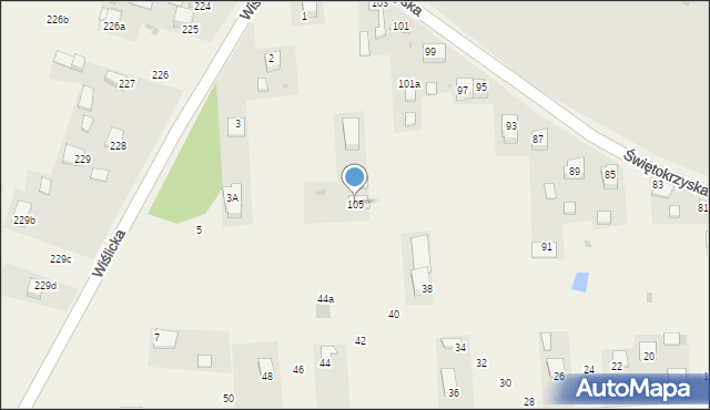 Zbludowice, Świętokrzyska, 105, mapa Zbludowice