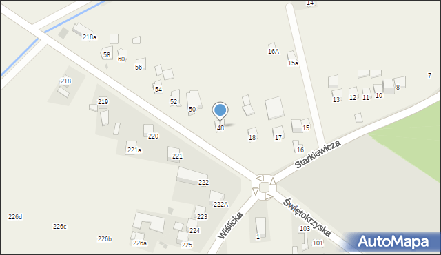 Zbludowice, Świętokrzyska, 48, mapa Zbludowice