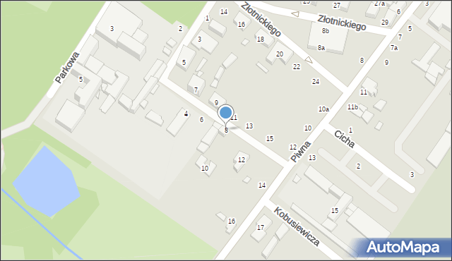 Zduńska Wola, św. Maksymiliana Marii Kolbego, 8, mapa Zduńska Wola