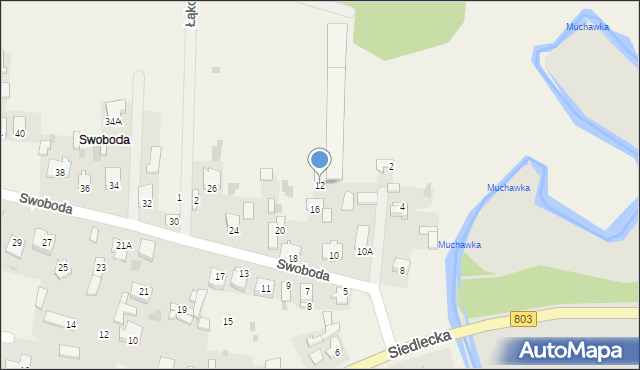 Żelków-Kolonia, Swoboda, 12, mapa Żelków-Kolonia
