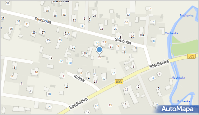 Żelków-Kolonia, Swoboda, 15, mapa Żelków-Kolonia