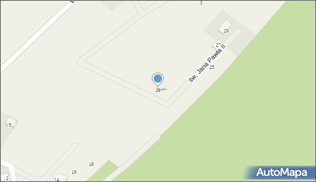 Zgorzałe, św. Jana Pawła II, 19, mapa Zgorzałe