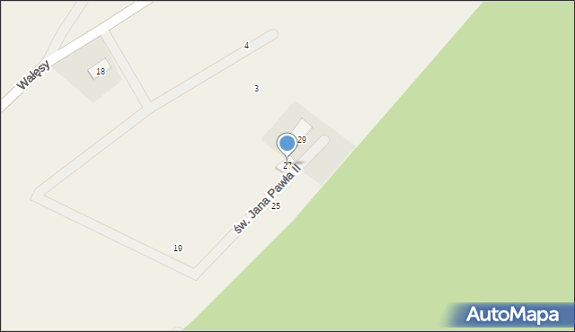 Zgorzałe, św. Jana Pawła II, 27, mapa Zgorzałe