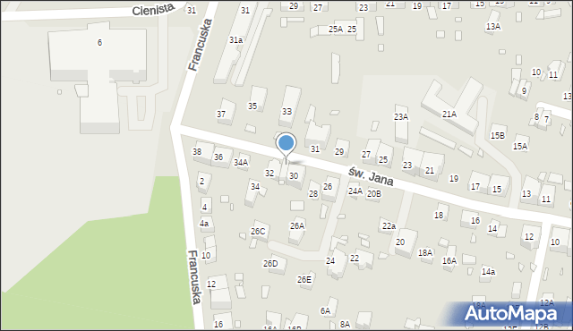 Zgorzelec, św. Jana, 32A, mapa Zgorzelec
