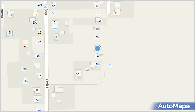 Zielątkowo, Świerkowa, 24, mapa Zielątkowo