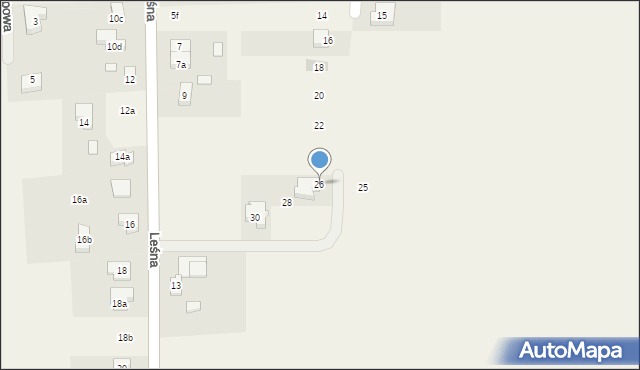 Zielątkowo, Świerkowa, 26, mapa Zielątkowo