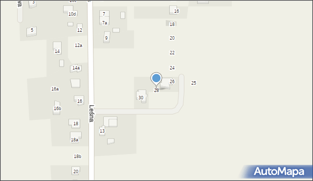 Zielątkowo, Świerkowa, 28, mapa Zielątkowo