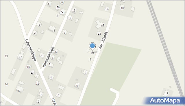 Żurawica, św. Józefa, 9b, mapa Żurawica