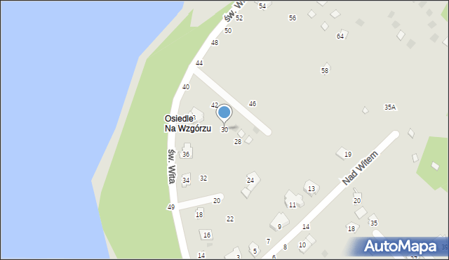 Żywiec, św. Wita, 30, mapa Żywiec
