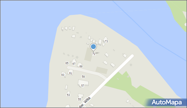 Żywiec, św. Wita, 71, mapa Żywiec