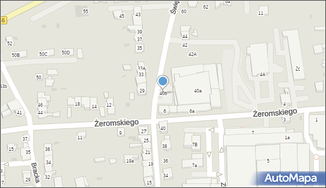 Żywiec, Świętokrzyska, 40b, mapa Żywiec