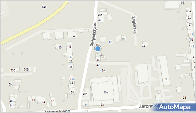 Żywiec, Świętokrzyska, 46, mapa Żywiec