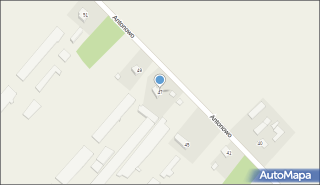 Antonowo, Sympatyczna, 47, mapa Antonowo