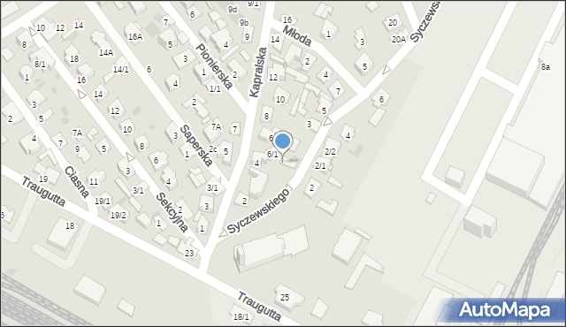 Białystok, Syczewskiego Aleksandra, ks., 1/1, mapa Białegostoku