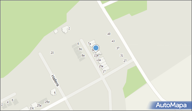 Bolesławiec, Sybiraków, 11a, mapa Bolesławca