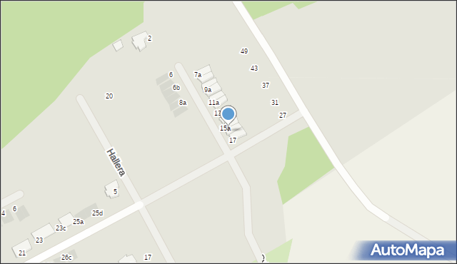 Bolesławiec, Sybiraków, 15b, mapa Bolesławca